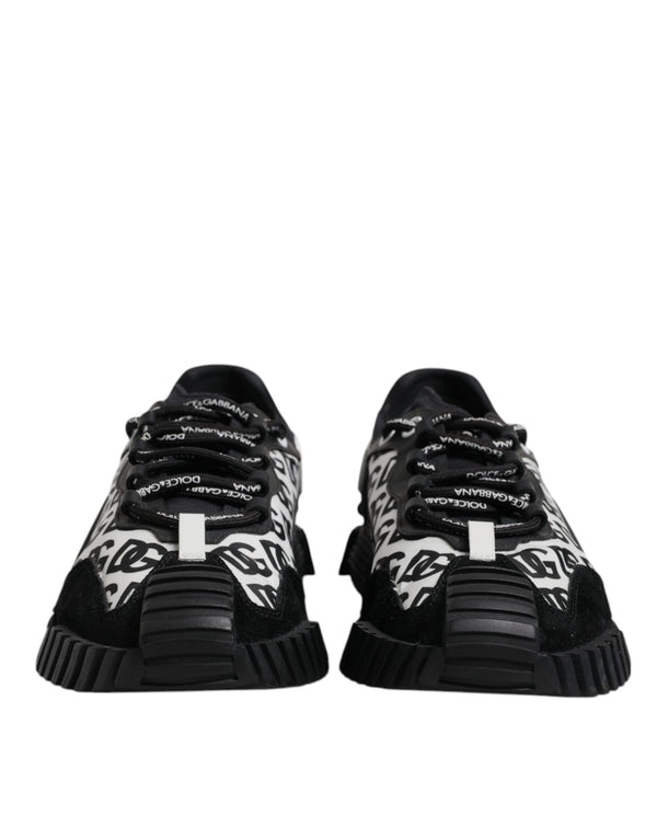 Schwarz Logo Lace Up Low Top NS1 Turnschuhe Schuhe