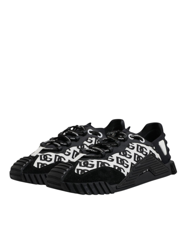 Schwarz Logo Lace Up Low Top NS1 Turnschuhe Schuhe