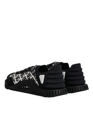 Schwarz Logo Lace Up Low Top NS1 Turnschuhe Schuhe