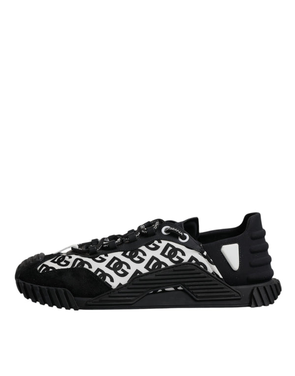 Schwarz Logo Lace Up Low Top NS1 Turnschuhe Schuhe