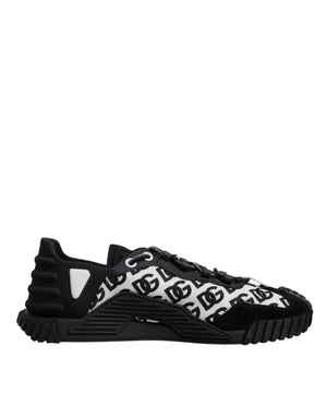 Schwarz Logo Lace Up Low Top NS1 Turnschuhe Schuhe