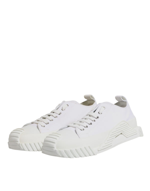 Weiß Leder Low Top NS1 Turnschuhe Schuhe