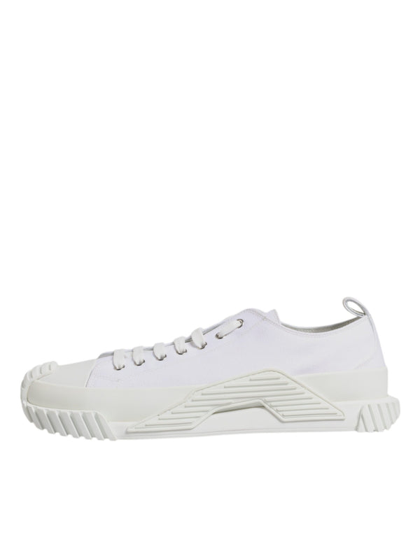 Weiß Leder Low Top NS1 Turnschuhe Schuhe