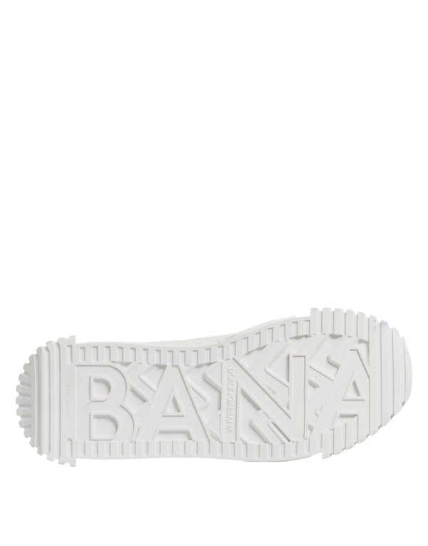 Weiß Leder Low Top NS1 Turnschuhe Schuhe
