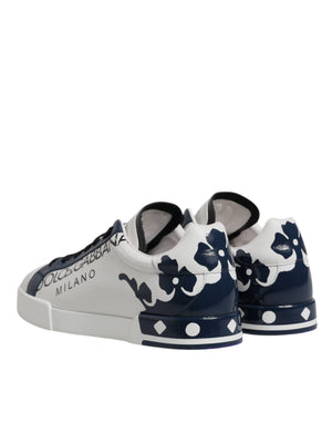 Weiß Blau Crown Low Top Männer Turnschuhe Schuhe