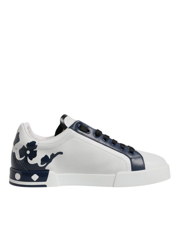 Weiß Blau Crown Low Top Männer Turnschuhe Schuhe