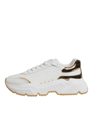 Weiß Gold Daymaster Low Top Turnschuhe Schuhe