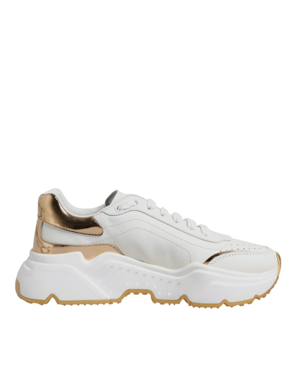 Weiß Gold Daymaster Low Top Turnschuhe Schuhe