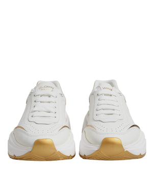 Weiß Gold Daymaster Low Top Turnschuhe Schuhe