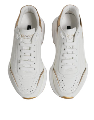 Weiß Gold Daymaster Low Top Turnschuhe Schuhe