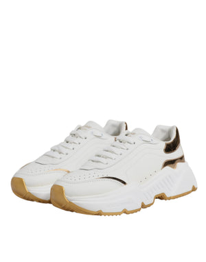 Weiß Gold Daymaster Low Top Turnschuhe Schuhe
