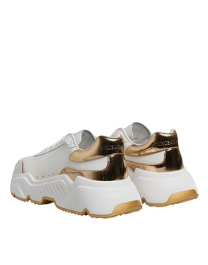 Weiß Gold Daymaster Low Top Turnschuhe Schuhe
