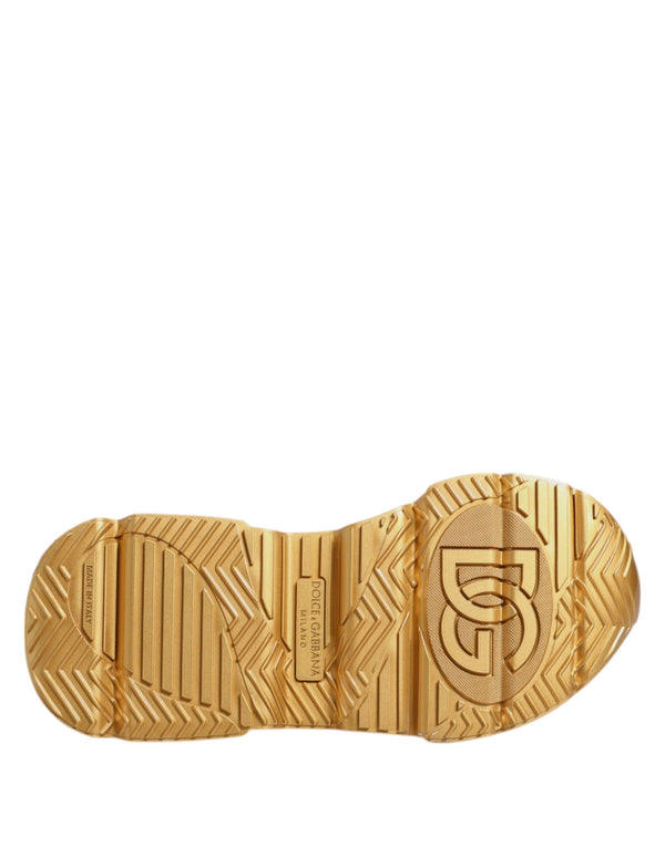Weiß Gold Daymaster Low Top Turnschuhe Schuhe