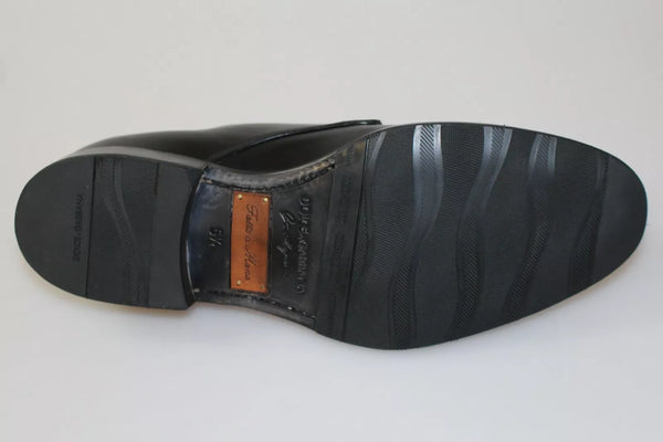 Schwarzes Leder SARTORIA Handgefertigte Schuhe