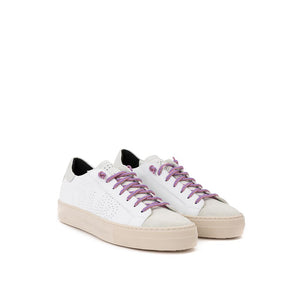 Weiße Leder-Sneaker für Sport und Freizeit