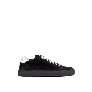 Schwarze Wildleder-Sneaker aus Leder