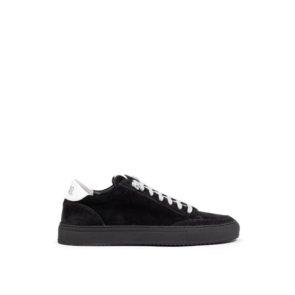 Schwarze Wildleder-Sneaker aus Leder