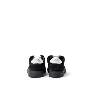 Schwarze Wildleder-Sneaker aus Leder