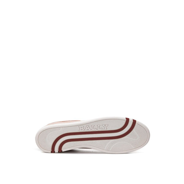 Rosa Sneaker aus Leder mit niedrigem Schaft