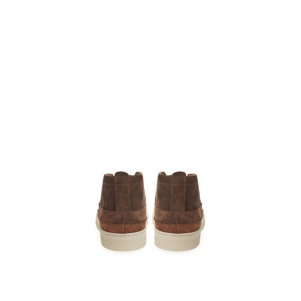 Elegante Wildleder-Sneakers in sattem Braun