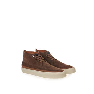 Elegante Wildleder-Sneakers in sattem Braun