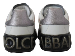 Weiß Leder Portofino Turnschuhe Schuhe