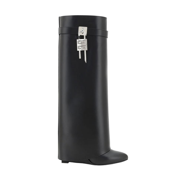 Schwarze Kalbshaut Bos Taurus Stiefel