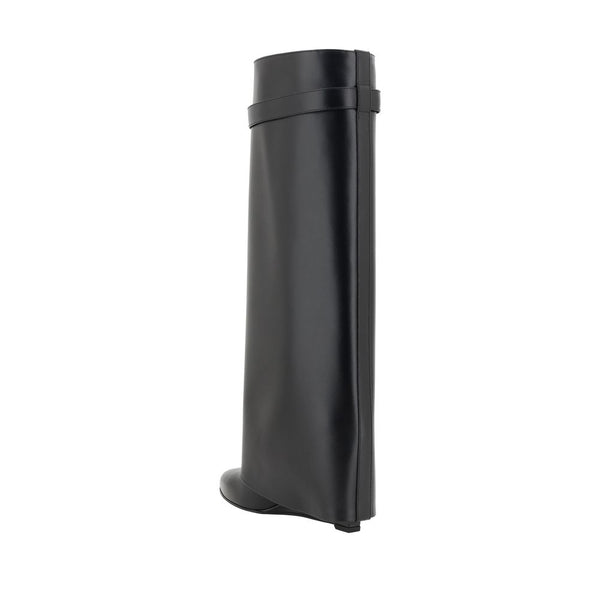Schwarze Kalbshaut Bos Taurus Stiefel