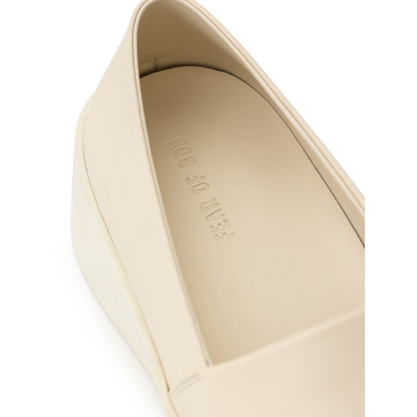 Beige Leder Slipper