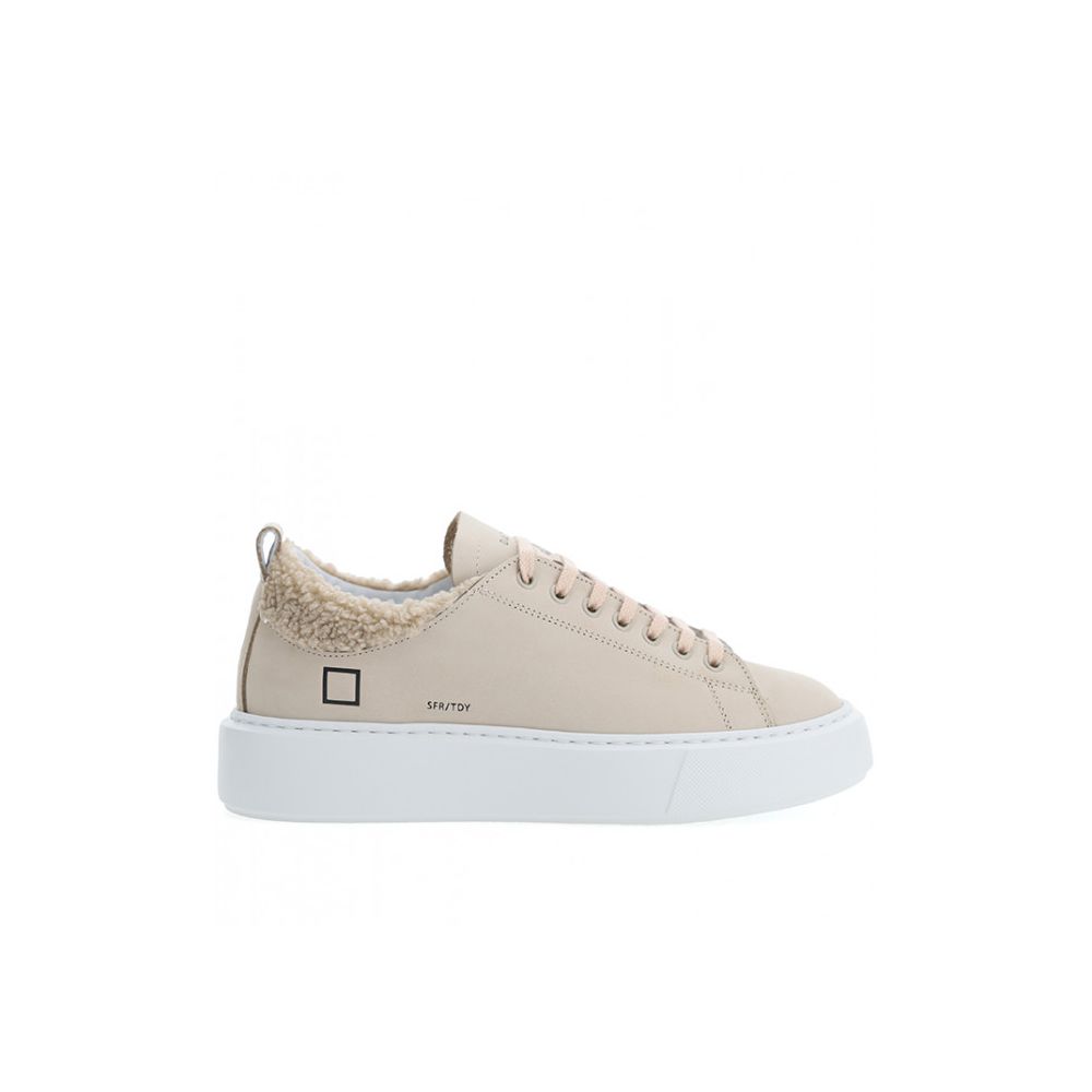Beige Leder Sneaker