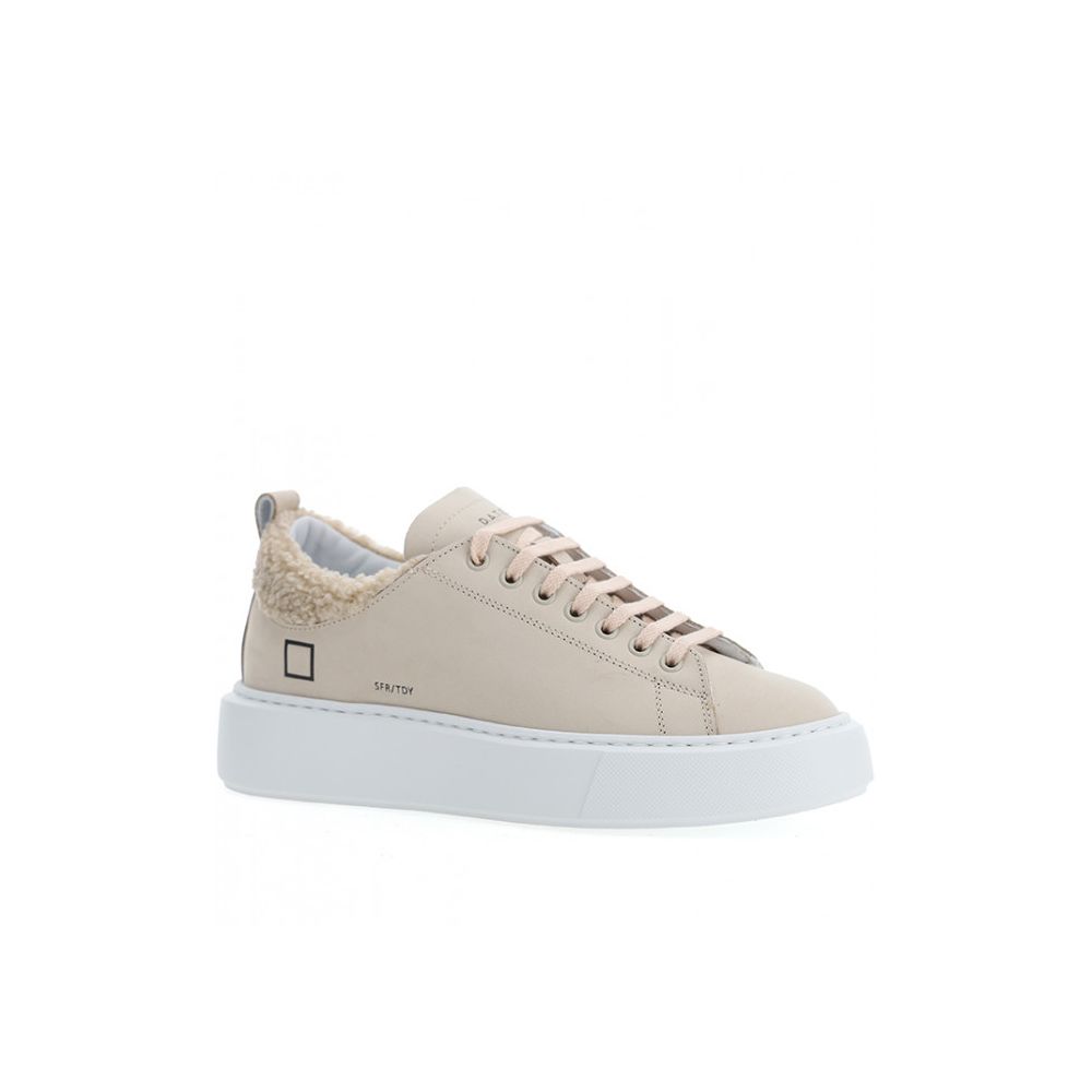 Beige Leder Sneaker