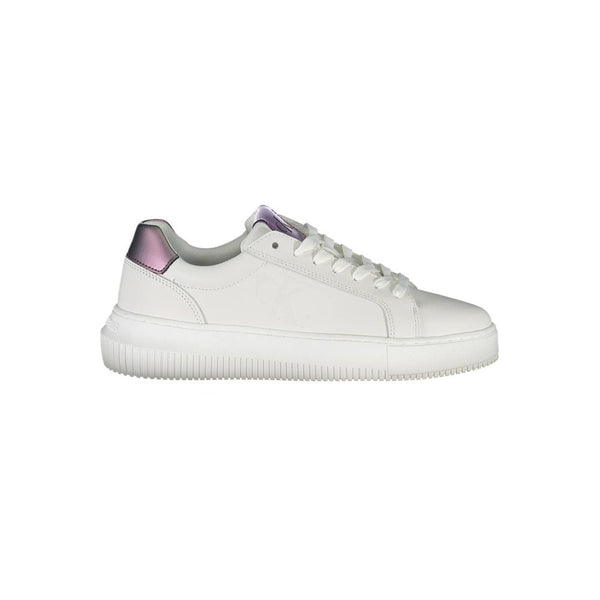 Weißes Leder Damen Sneaker