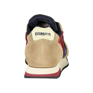 Beige Sportschuhe mit kontrastierenden Akzenten