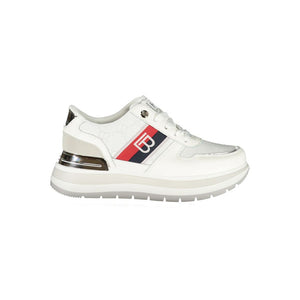 Weißer Polyester Damen Sneaker