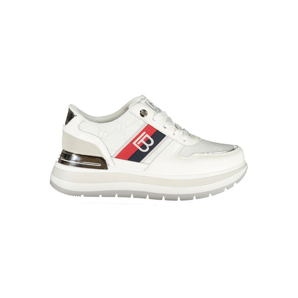 Weißer Polyester Damen Sneaker