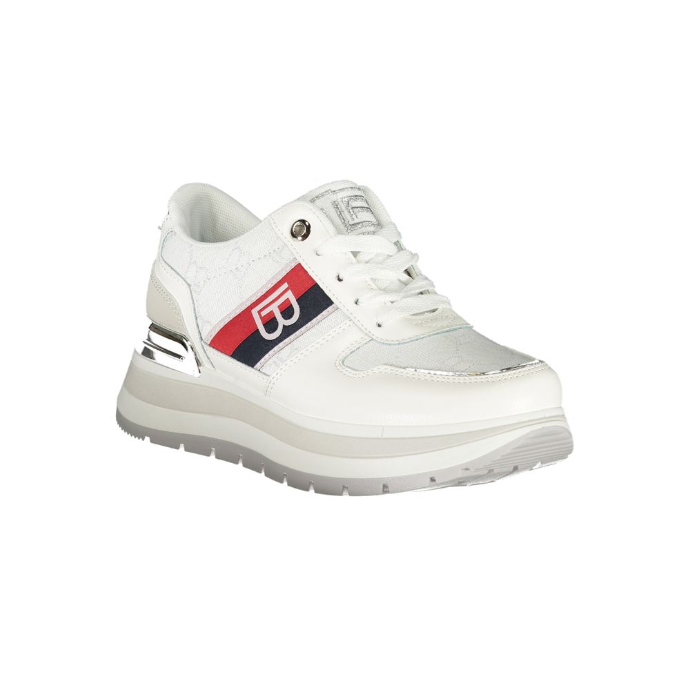 Weißer Polyester Damen Sneaker