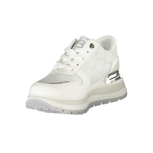 Weißer Polyester Damen Sneaker