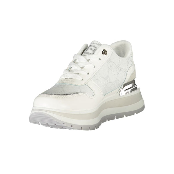 Weißer Polyester Damen Sneaker