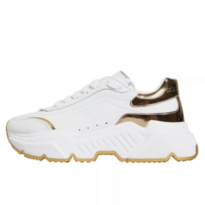 Weiß Gold Daymaster Low Top Turnschuhe Schuhe