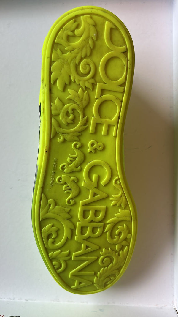 Neon Grün Logo Tape Low Top Sneakers Schuhe