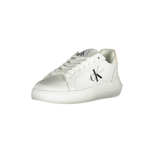 Weißer Polyester Damen Sneaker