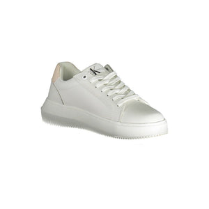 Weißer Polyester Damen Sneaker