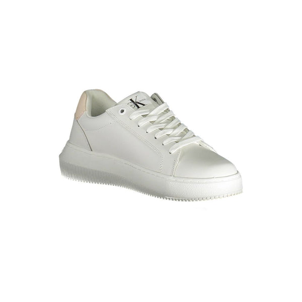 Weißer Polyester Damen Sneaker