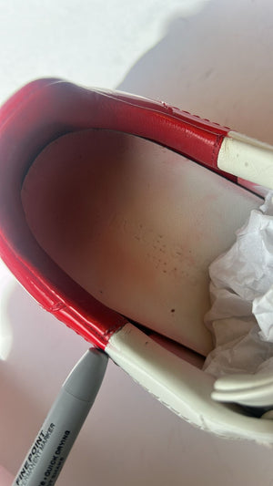 Weiß Rot Logo Portofino Turnschuhe Schuhe