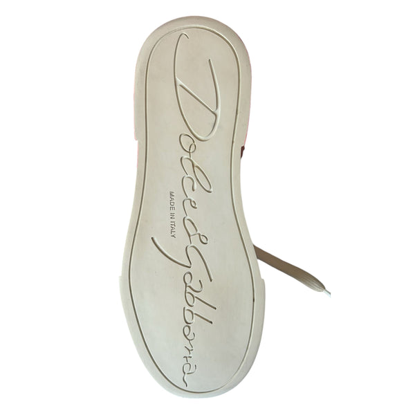 Weiß Rot Logo Portofino Turnschuhe Schuhe