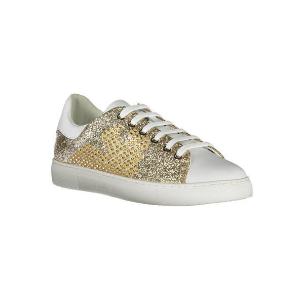 Gold Polyester Damen Sneaker