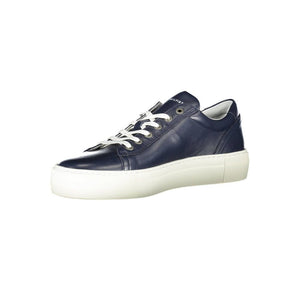 Blaue Leder Herren Sneaker