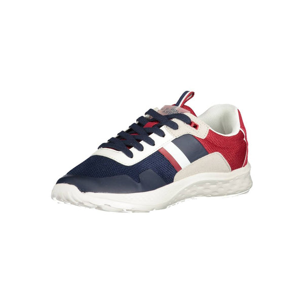 Blauer Polyester Herren Sneaker