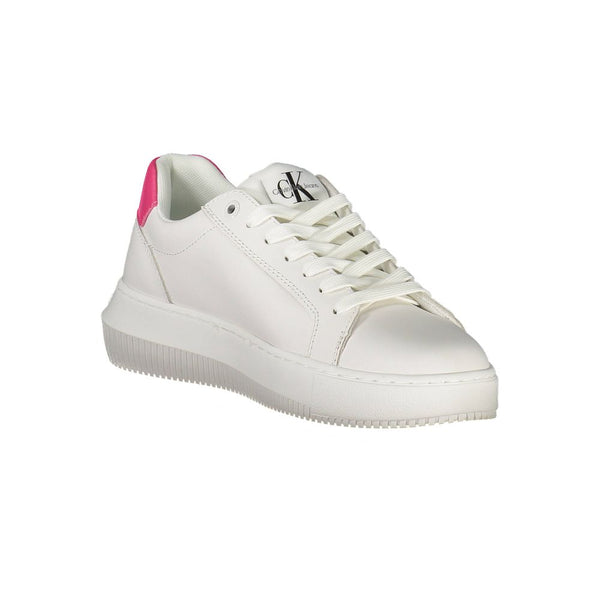 Weißes Leder Damen Sneaker