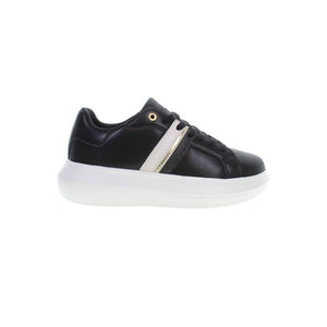 Schwarzer Polyester Damen Sneaker